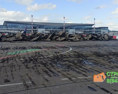 Реконструкция перрона и взлетно-посадочной полосы аэропорта Емельяново г. Красноярск.